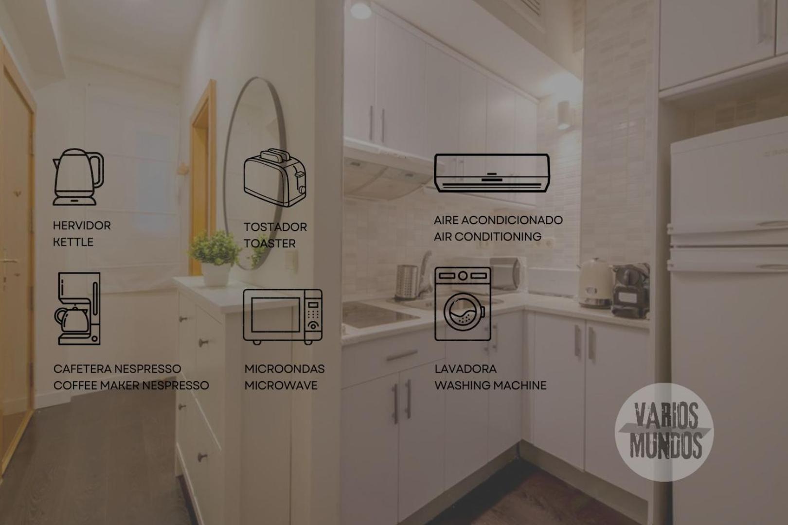 Confortable Apt Para 3 Pax A 1 Min De Gran Via Madrid Kültér fotó